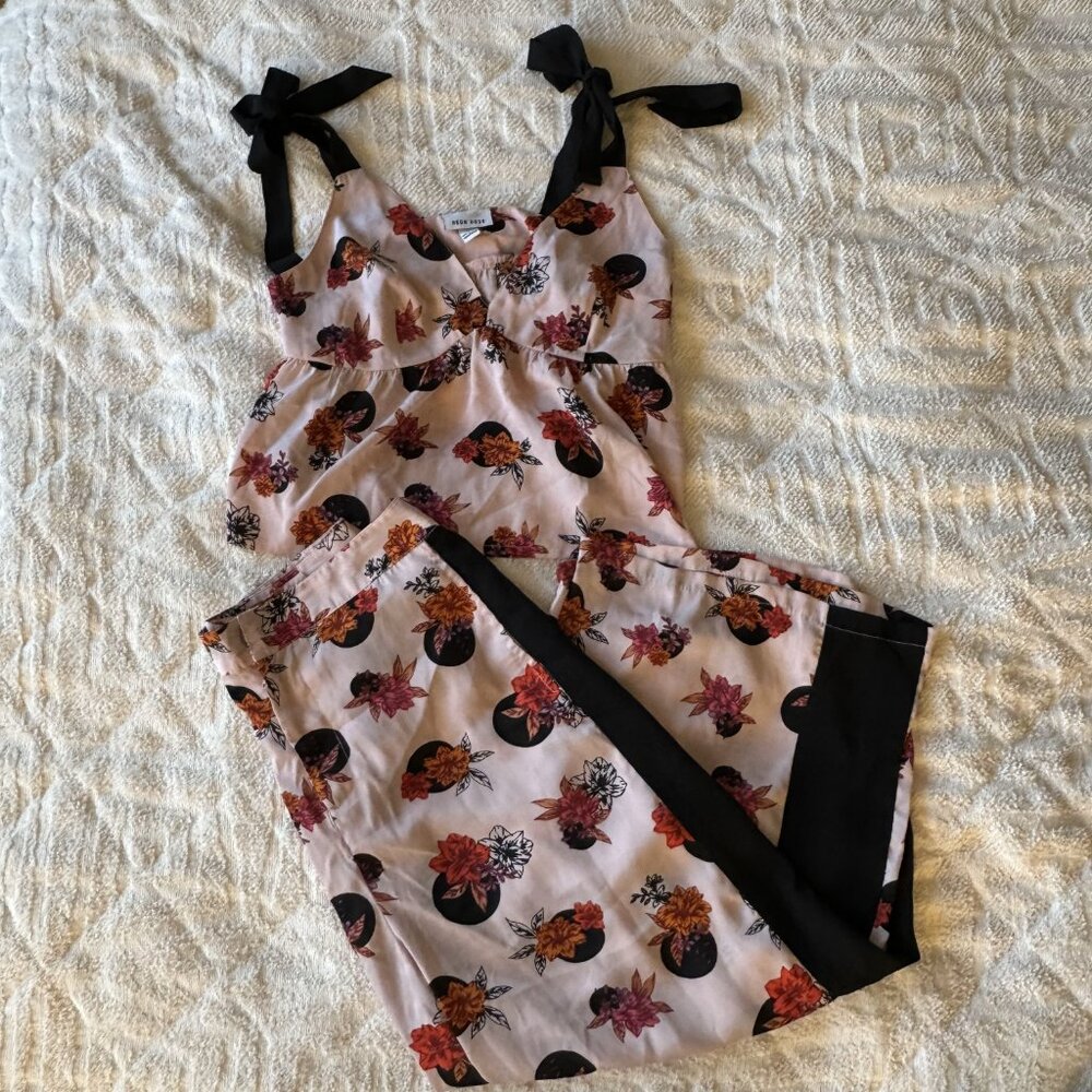 neon rose matching two-piece set
